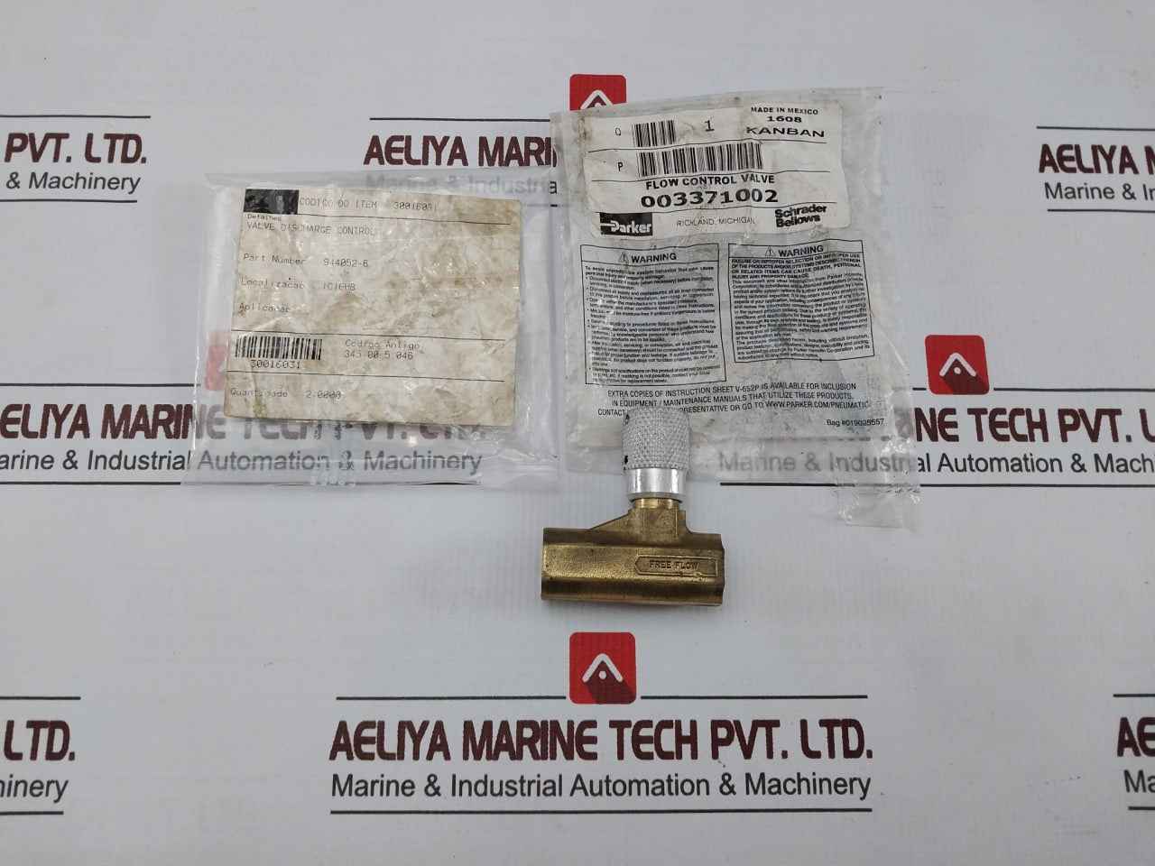 Parker 003371002 Flow Control Valve 250 Psig Max 345.00.5.046