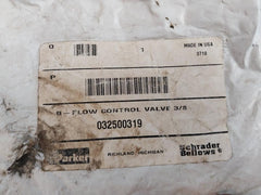 Parker 032500319 3/8" Flow Control Valve 250 Psig