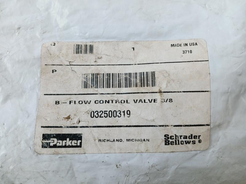 Parker 032500319 Flow Control Valve Max 250 Psig