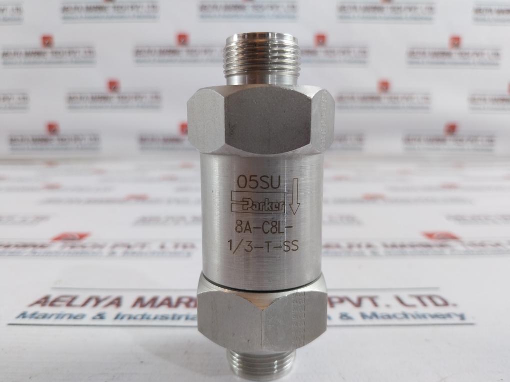 Parker 05Su 8A-c8L-1/3-t-ss One-way Valve