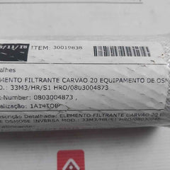 Parker 0803004873 Carbon Filter Element 33M3/Hr/S1 Hro/080300487