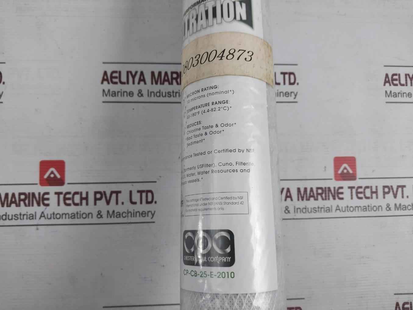 Parker 0803004873 Charcoal Filter Element 10 Microns 40-180F 33M3/Hr/S1 Hro