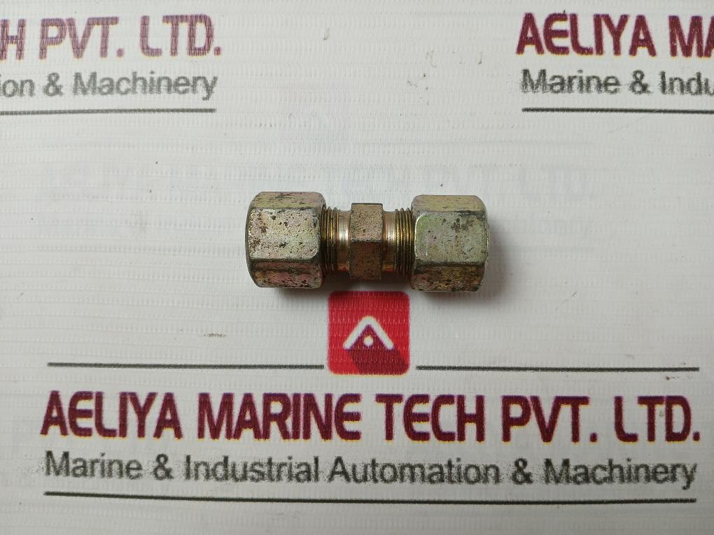 Parker 10-s Tube Steel Double Ferrule Union Fitting