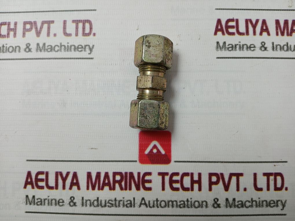 Parker 10-s Tube Steel Double Ferrule Union Fitting