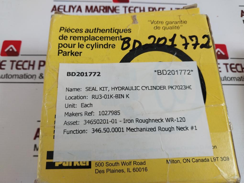 Parker 1027985 Seal Hydraulic Cylinder Kit Pk7023hc