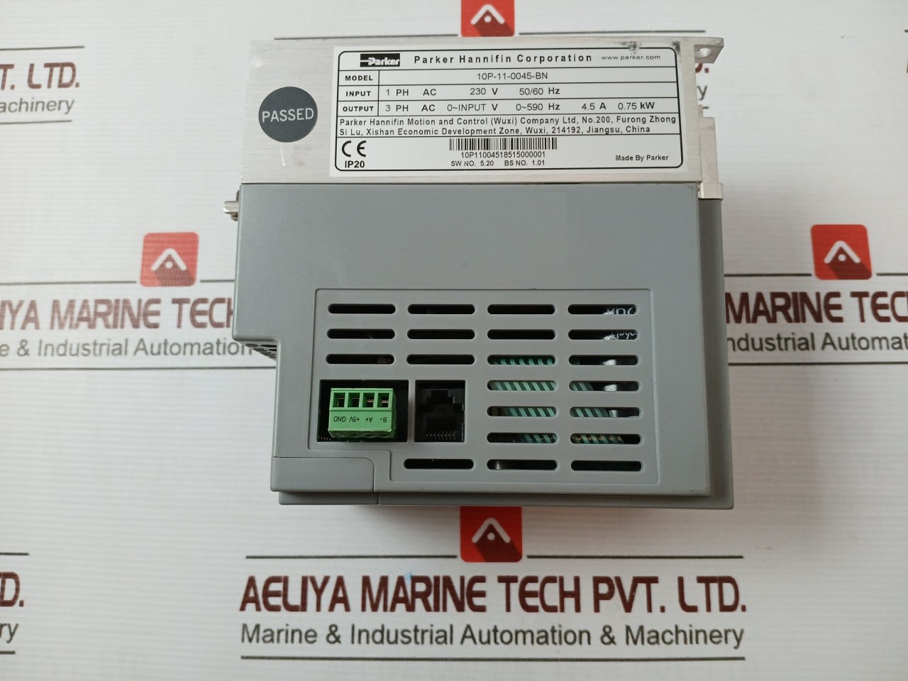 Parker 10P-11-0045-bn Ac Variable Frequency Drive 1 Ph Ac 230V 50/60 Hz