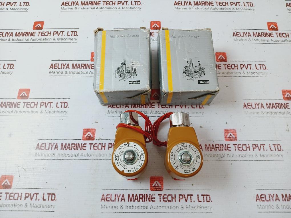 Parker 122K63-6000-496265B7 Solenoid Valve Ac220V/60Hz 14W 30Bar K1819