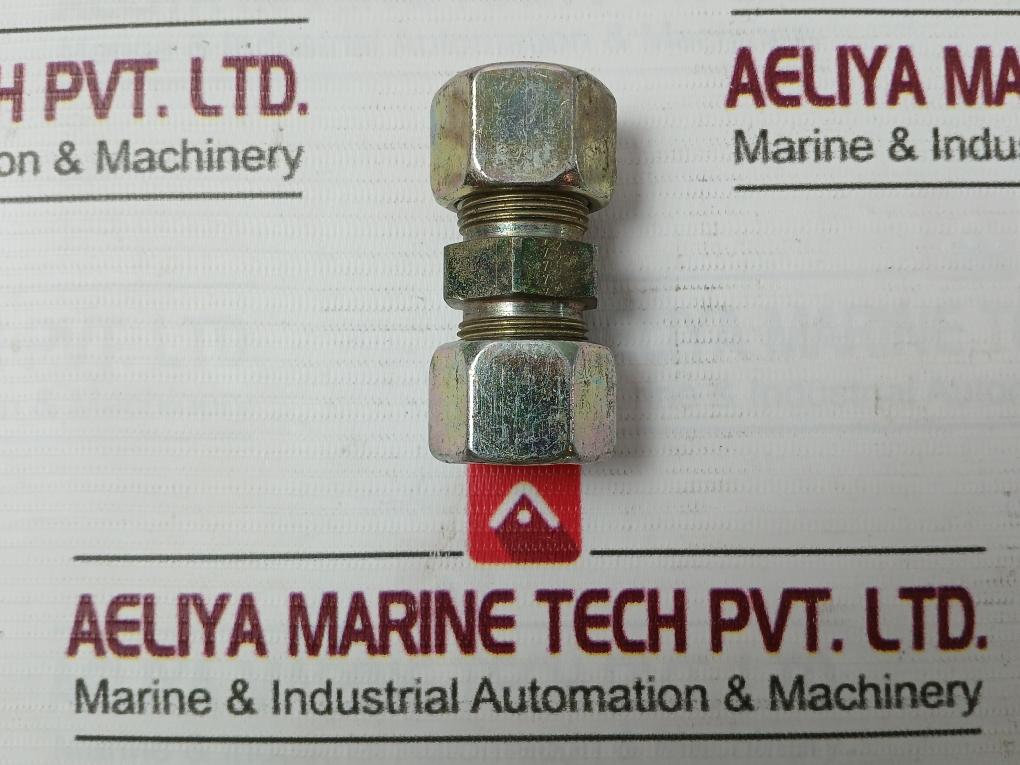 Parker 16-s Tube Steel Double Ferrule Union Fitting