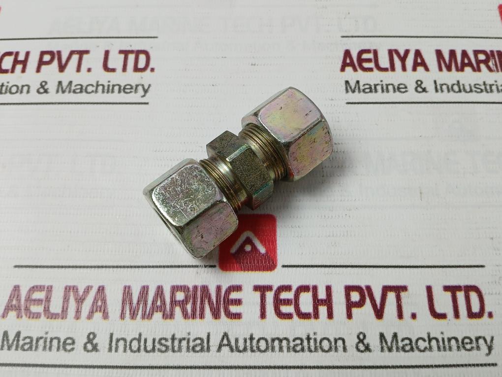 Parker 16-s Tube Steel Double Ferrule Union Fitting