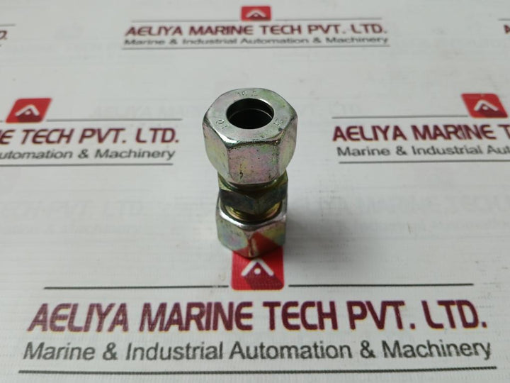 Parker 16-s Tube Steel Double Ferrule Union Fitting