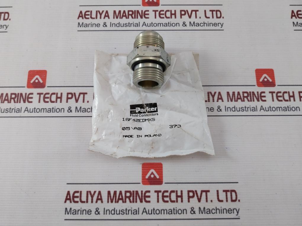 Parker 16F42Edmxs Triple-lok Straight Steel Adapter