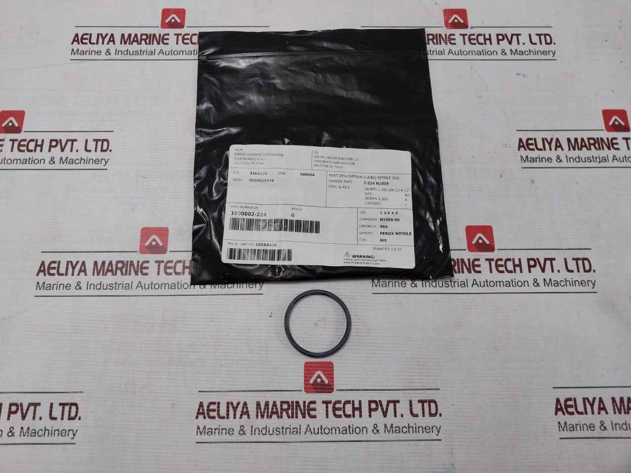 Parker 1900002-224 O-ring For Pod Wedge Seal 90A 90 Duro 2-224