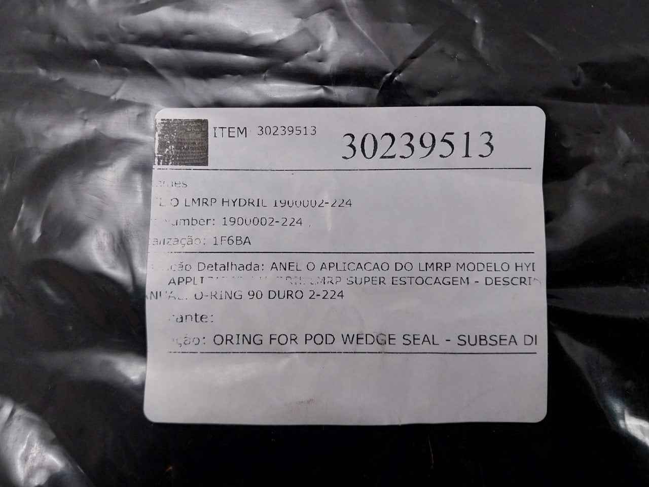 Parker 1900002-224 O-ring For Pod Wedge Seal 90A 90 Duro 2-224