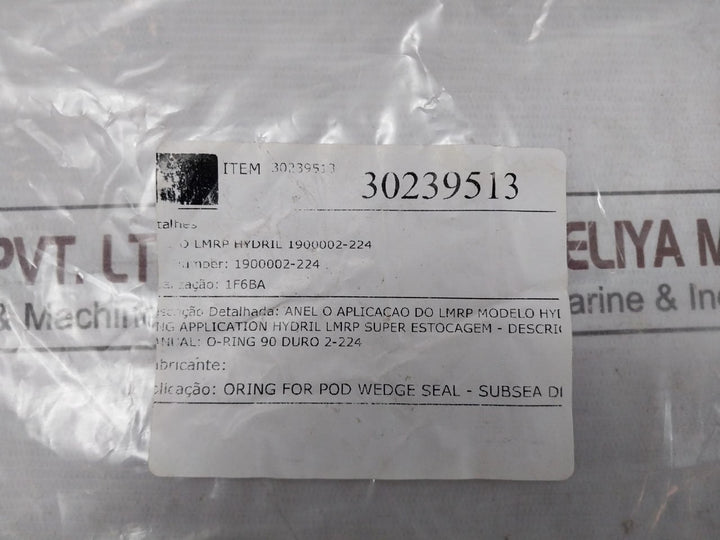 Parker 1900002-224 O-ring For Pod Wedge Seal 90A 90 Duro 2-224