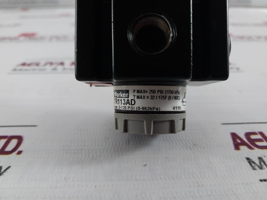 Parker 27R113Ad Pressure Regulator 0-125Psi A010A 1700 Kpa