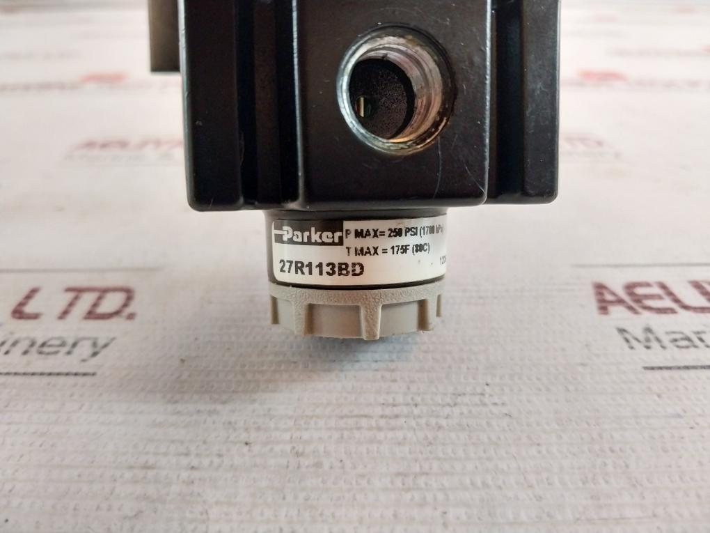Parker 27R113Bd Pressure Regulating Valve 175F 1206 250 Psi