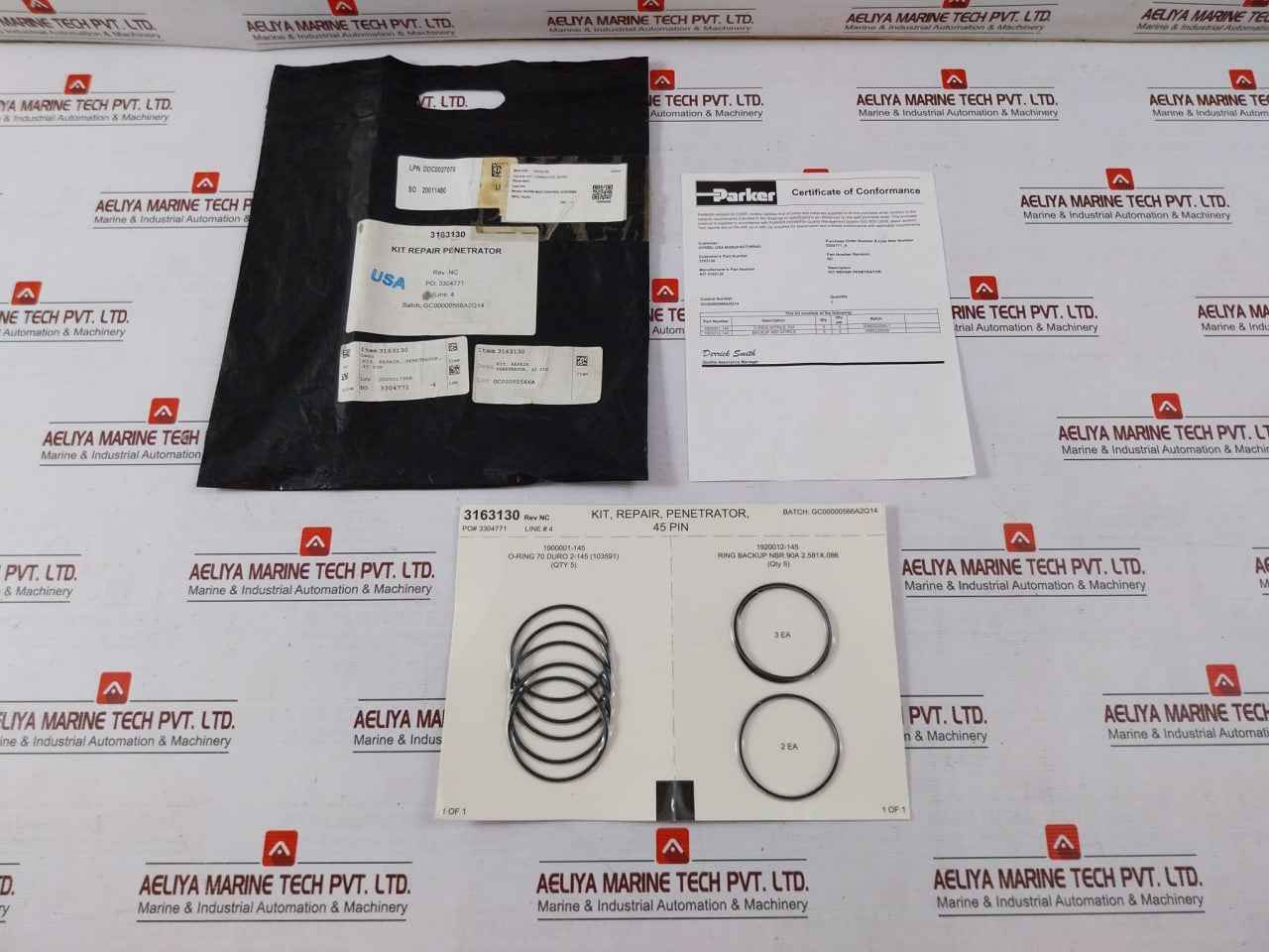 Parker 3163130 Repair Penetrator Kit 45 Pin O-ring Nitrile 70A