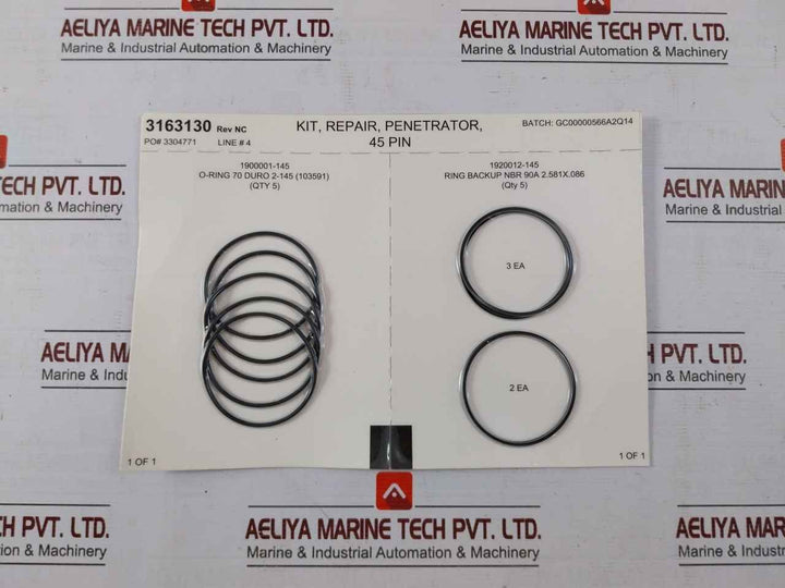 Parker 3163130 Repair Penetrator Kit 45 Pin O-ring Nitrile 70A