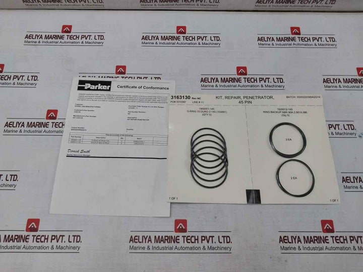 Parker 3163130 Repair Penetrator Kit 45 Pin O-ring Nitrile 70A 1900001-145
