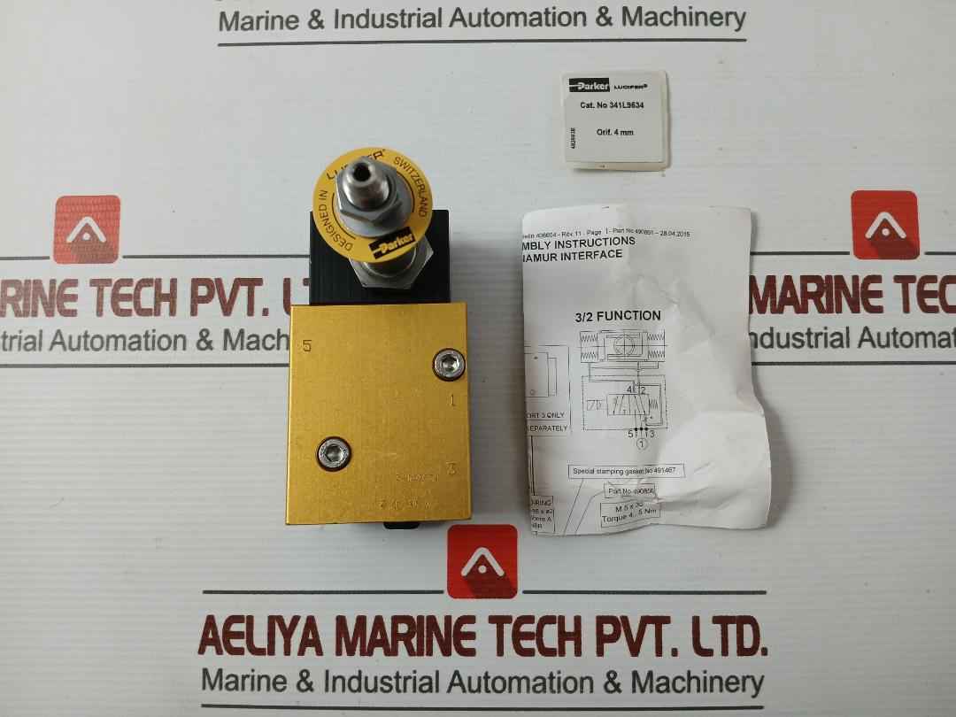 Parker 341L9534 Interface Solenoid Valve 490861
