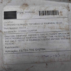 Parker 370-z-322A Hydraulic Filter Division 30002451