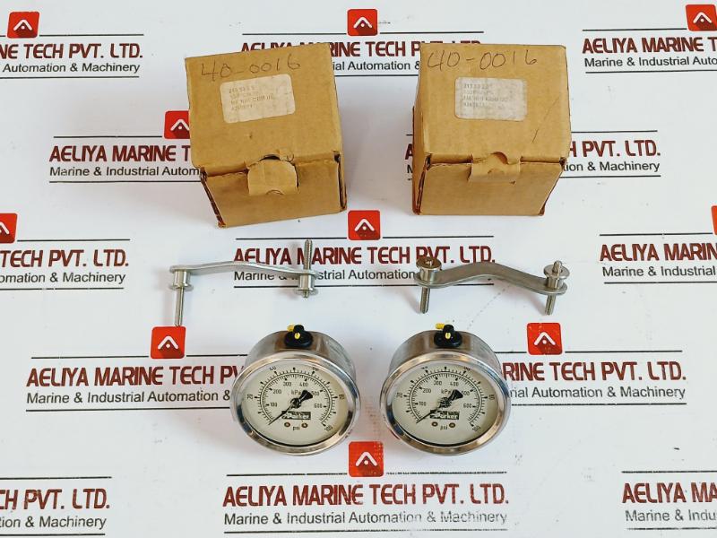 Parker 400016 Pressure Gauge 0-100 Psi/0-680 Kpa 1/4 In Npt