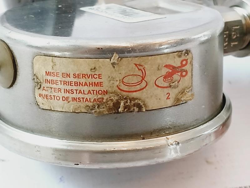 Parker 471tc-4 Standard Hose+whitey Knob+0-400 Bar Pressure Gauge Assy 5000 Psi