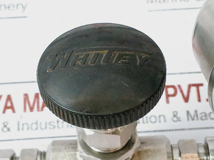 Parker 471tc-4 Standard Hose+whitey Knob+0-400 Bar Pressure Gauge Assy 5000 Psi