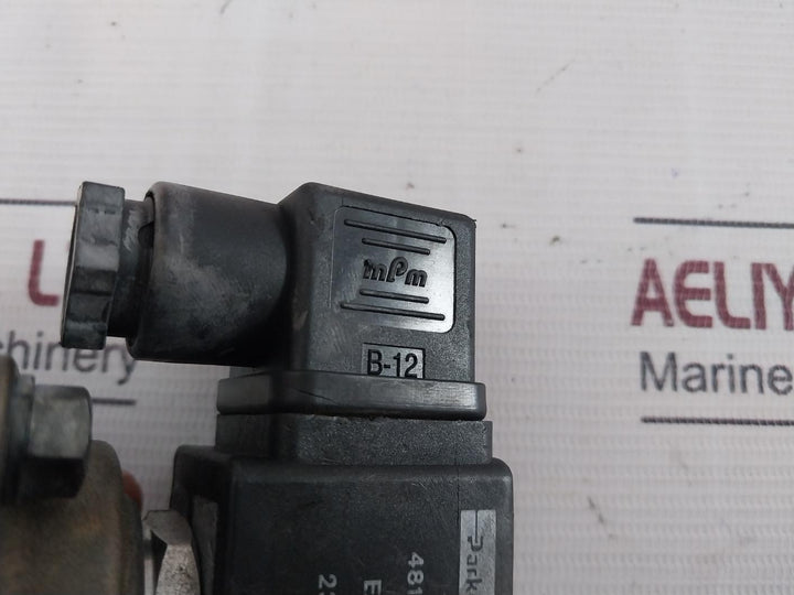 Parker 481865J3 D5 F Solenoid Valve Coil 230V 60Hz B-12 8W