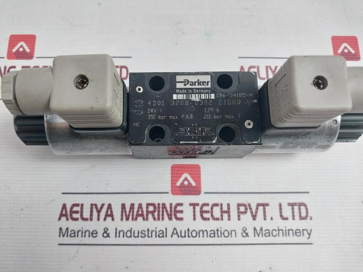 Parker 4D01 3208 0302 C1G0Q Hydraulic Directional Control Valve 24Vdc 100%Ed 14A