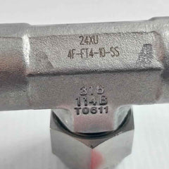 Parker 4f-ft4-10-ss Tee Filter Valve T0611