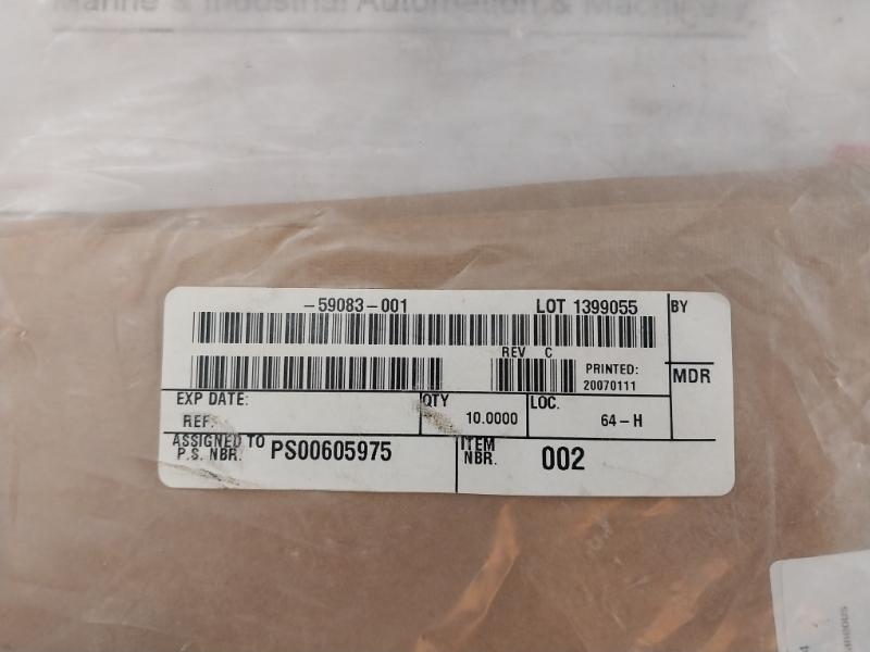 Parker 708261-1 Gask-o-seal Aluminum Seal Plate Rev C Ps00605975