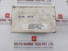 Parker 7C111P3 23 1Shf7 Solenoid Valve 110-120V 50/60Hz 10Watt 250Psi