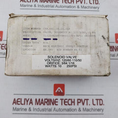 Parker 7C111P3 23 1Shf7 Solenoid Valve 110-120V 50/60Hz 10Watt 250Psi