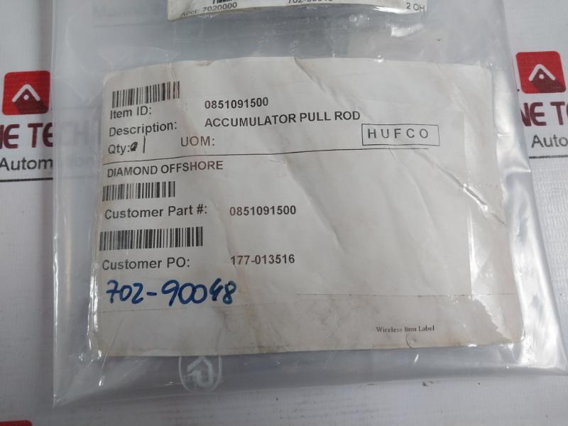 PARKER 851091500 Accumulator Pull Rod 15 Gallon Capacity BA-15BRO1A1