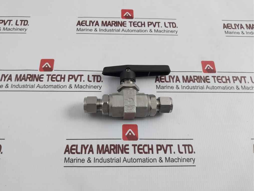 Parker 8A-b8Lj2-ssp-h-3478 2-way Manual Ball Valve B Series 1/2 In. Rev.A1