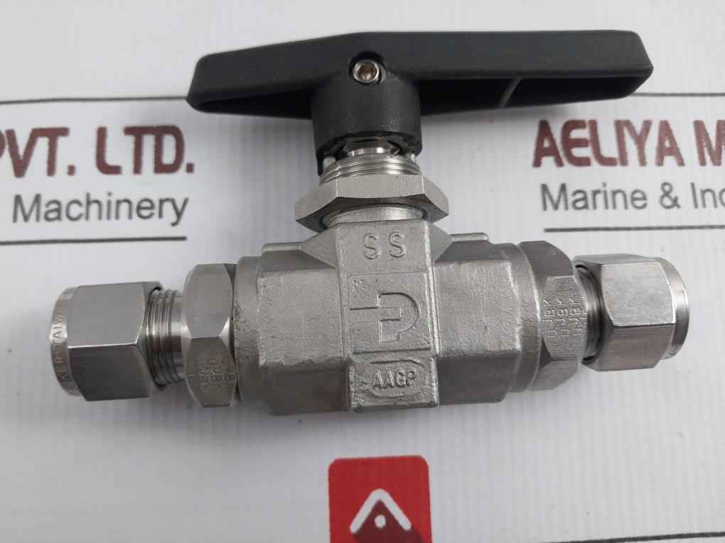 Parker 8A-b8Lj2-ssp-h-3478 2-way Manual Ball Valve B Series 1/2 In. Rev.A1