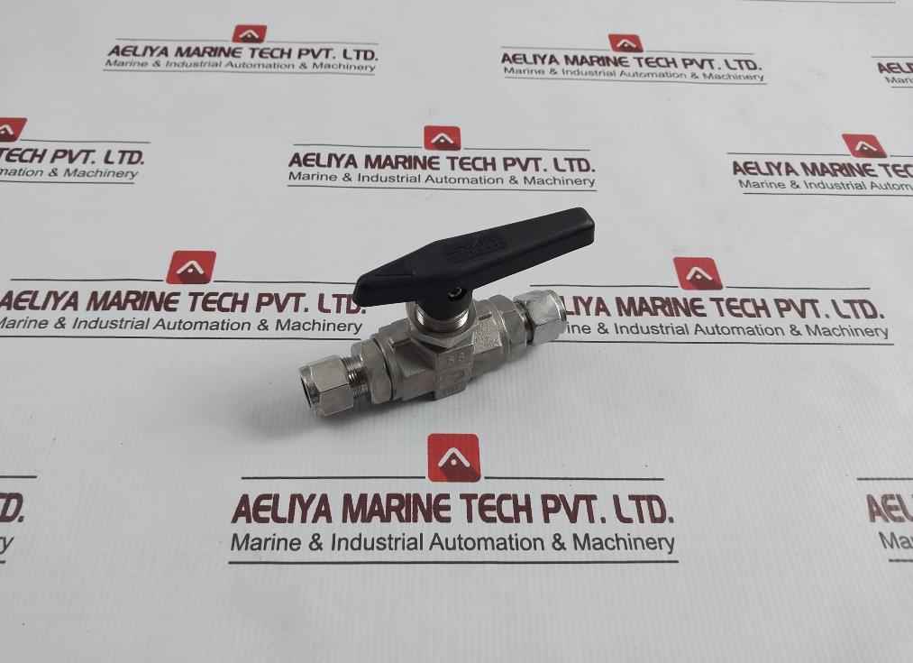 Parker 8A-b8Lj2-ssp-h-3478 2-way Manual Ball Valve B Series 1/2 In. Rev.A1