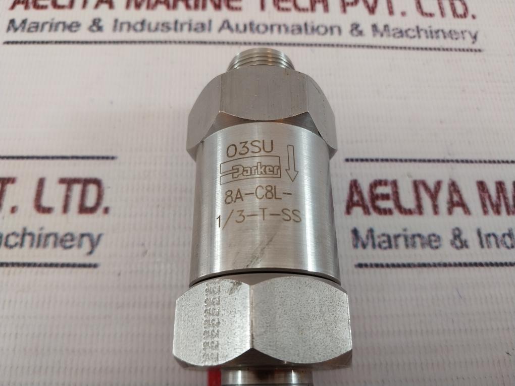 Parker 8A-c8L-1/3-t-ss Check Valve