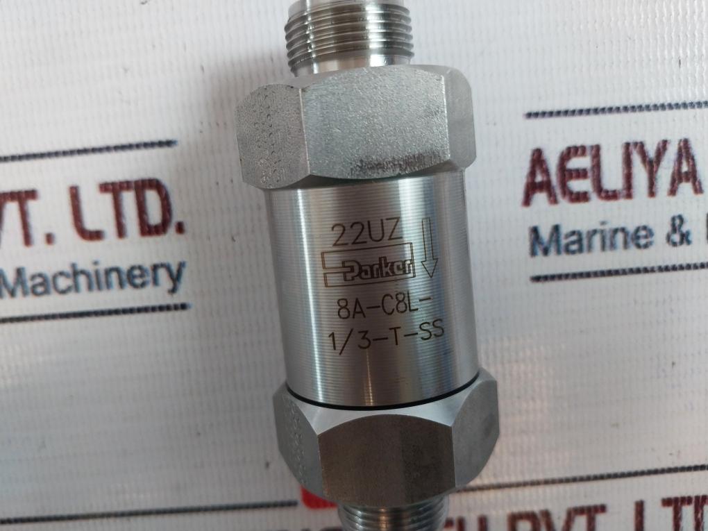 Parker 8A-c8L-1/3-t-ss One-way Valve P-316