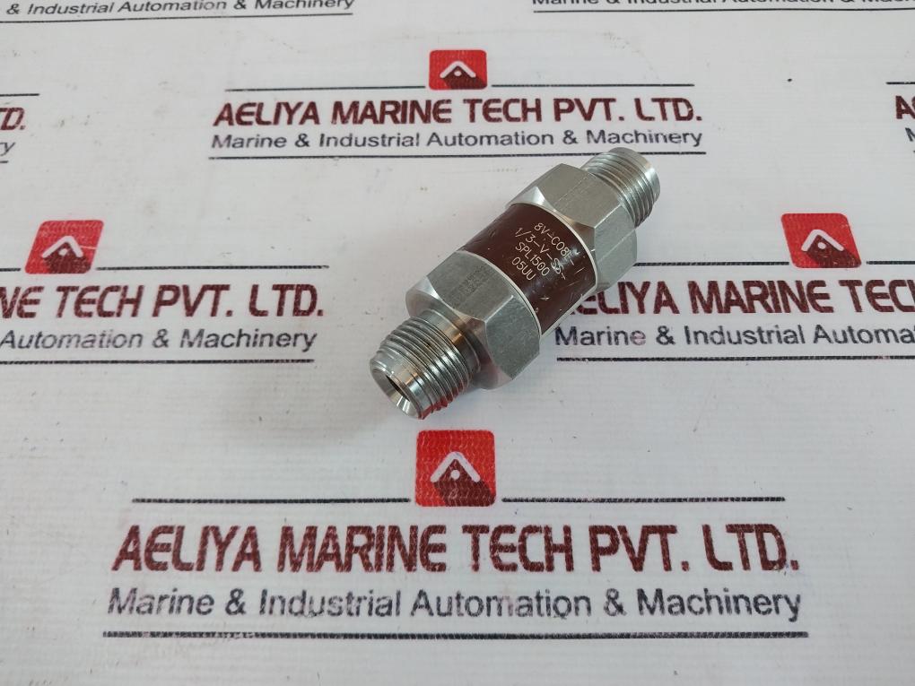 Parker 8v-c08l-1/3-v-ss-spl1500, Stainless Steel Check Valve, 24tu