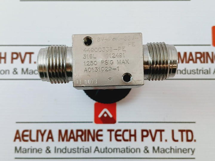 Parker 8V-P8K-SSV-PE Bellow Valve Manual Maximum 1250 PSIG 44900336-PE