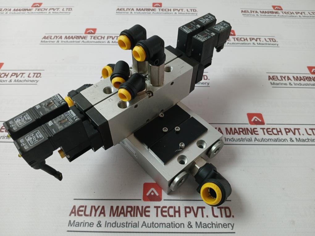 Parker 9121594806X Manifold Bar And Solenoid Valve P2E-kv32C 24Vdc 10 Bar/145Psi