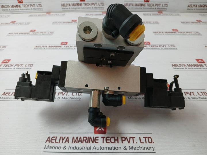 Parker 9121594806X Manifold Bar And Solenoid Valve P2E-kv32C 24Vdc 10 Bar/145Psi