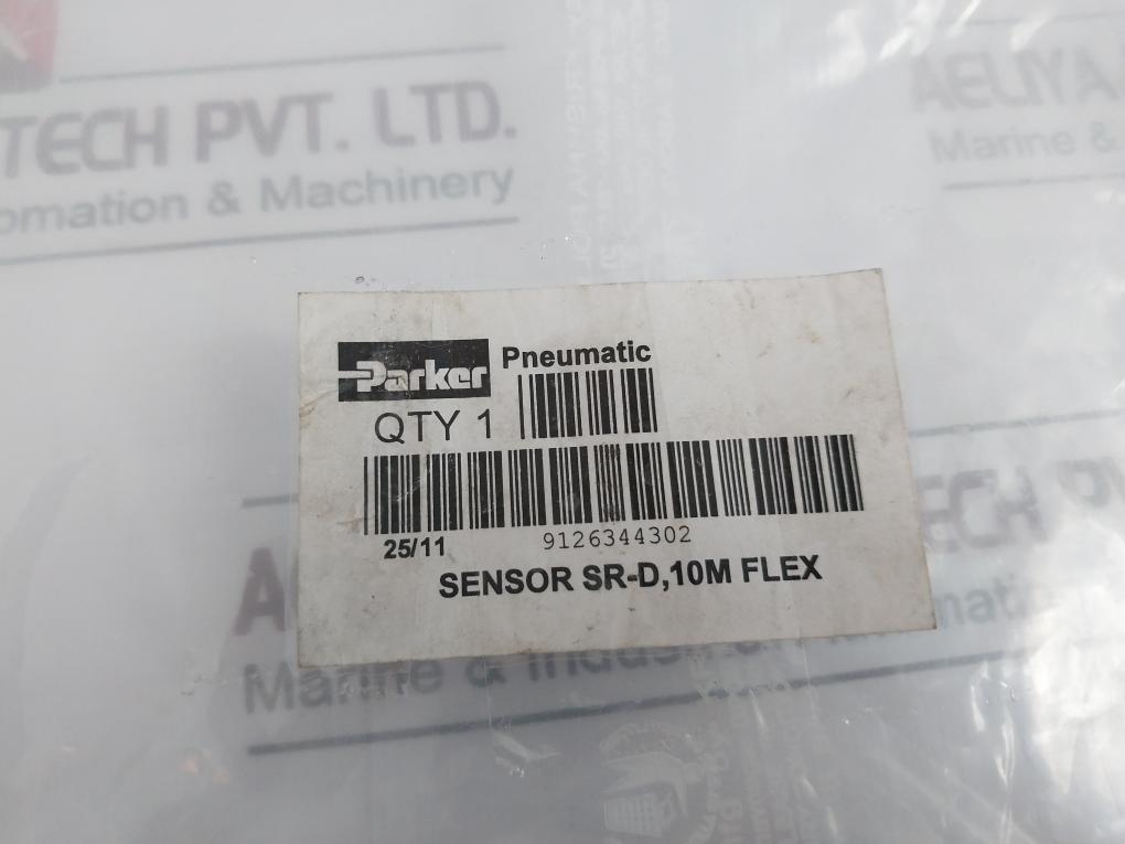 Parker 9126 3443-02 Pneumatic Sensor Cable Sr-d 10M Flex 10-250Vac/Dc 0.5A