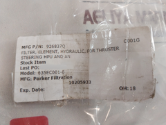 Parker 926837Q Hydraulic Filter Element 635Ec001-8
