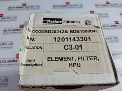 Parker 936602q Hydraulic Filter Element 10q, 12rw