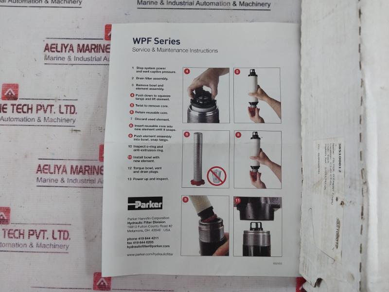 Parker 941043Q Wpf Series 10 Micron Filter Element For Hydraulic Power Unit