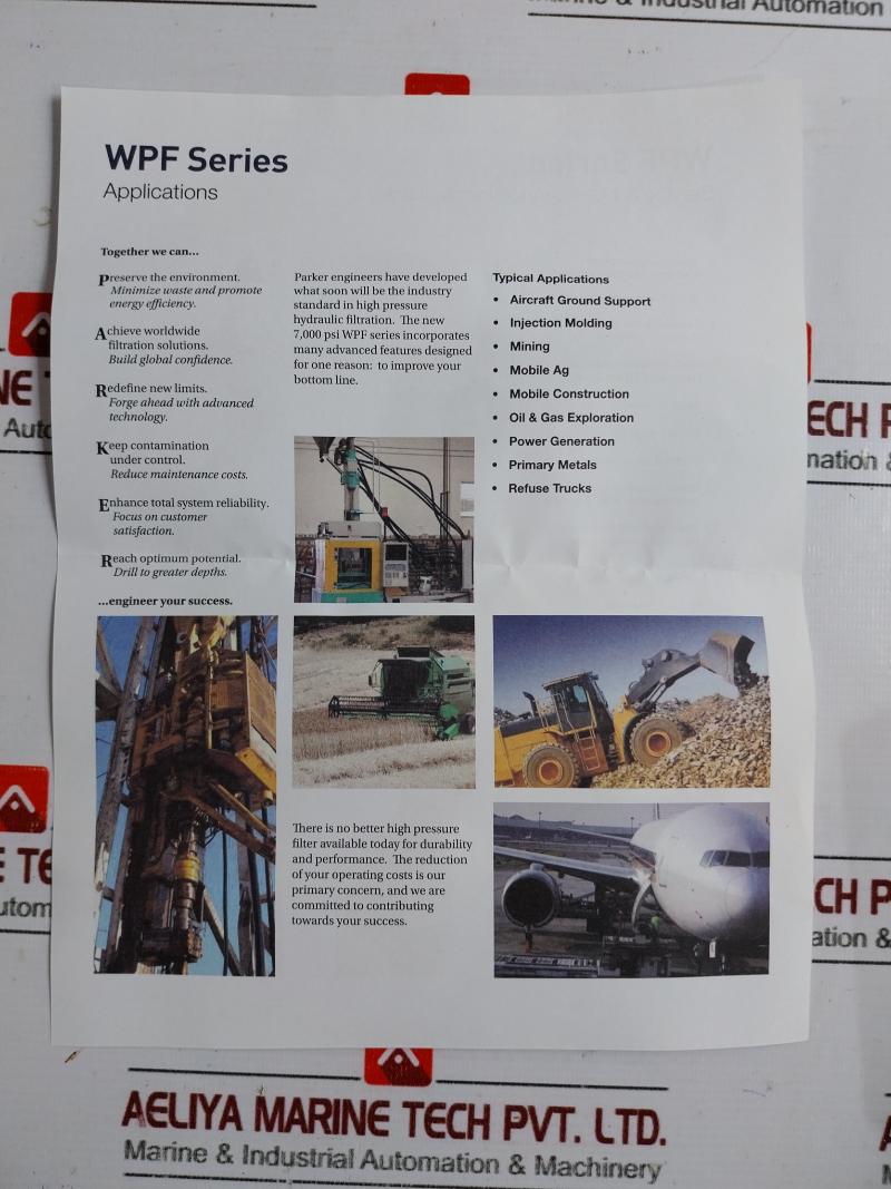 Parker 941043Q High Pressure Filter Element Wpf Series 10 Micron