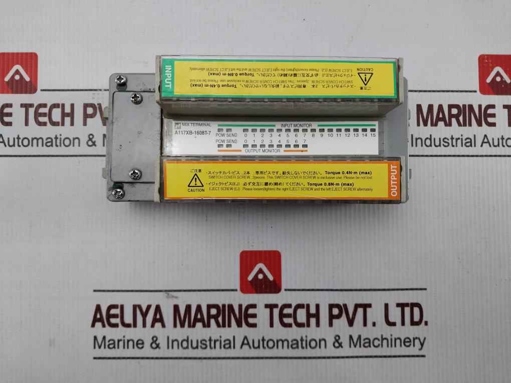 Parker A117xb-1608t-7 Input Output Mix Terminal 300v 14a